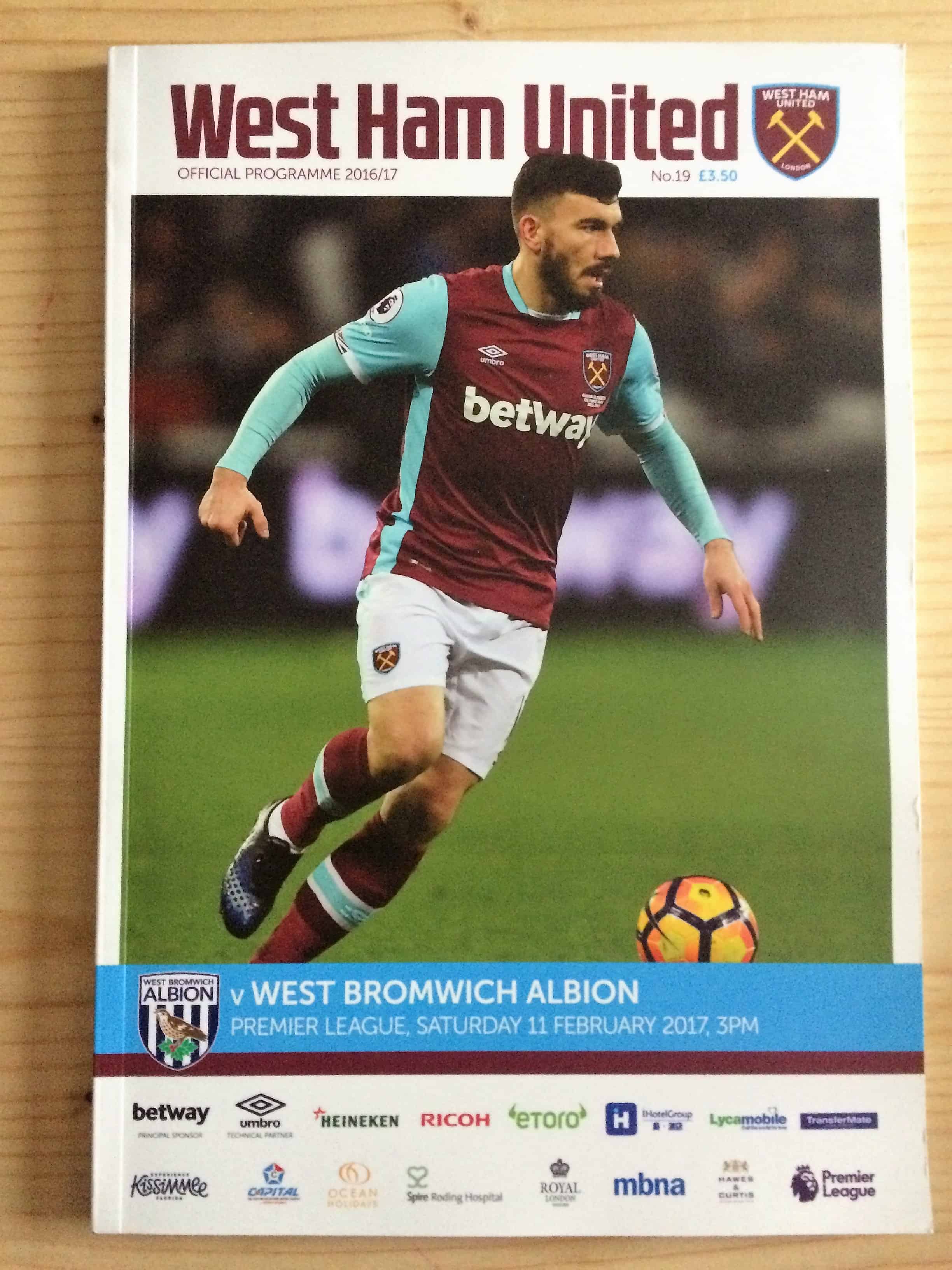 West Ham United FC v West Bromwich Albion FC 